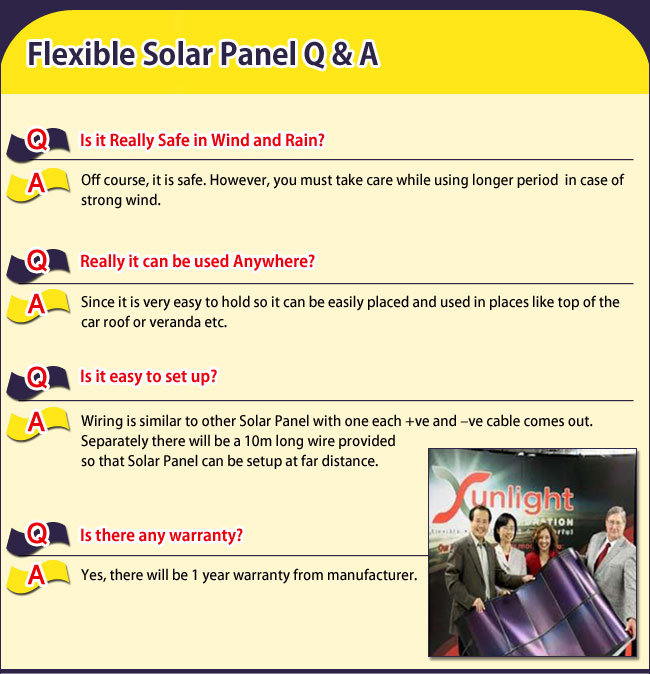 Flexible Solar Panel Q&A