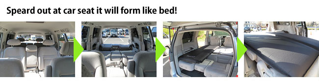 It only topples and covers the seat of the car and form as a bed. />
<div style=