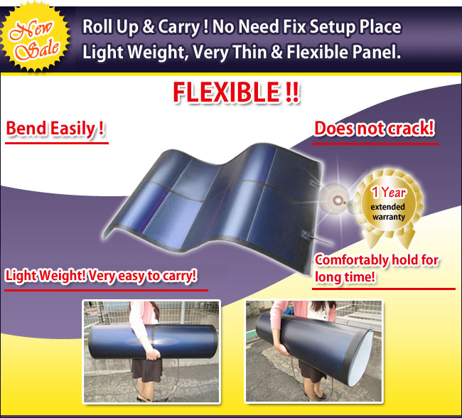 Roll up & carry ! Light Weight ! Thin Type ! No need to fix set up place