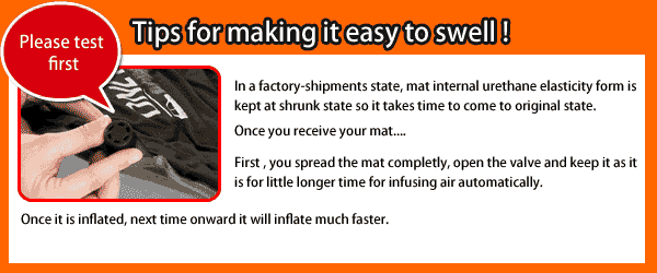 Tips for blowing up mat