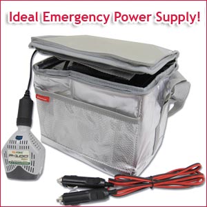portable power supply power box slim (PBS-20EX.PBS-33EX)+ AC power supply battery charger iB-1203 set