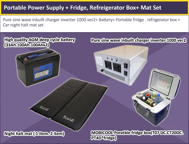 Inverter + Battery+ mobi cool+ night halt speciality mat product structure